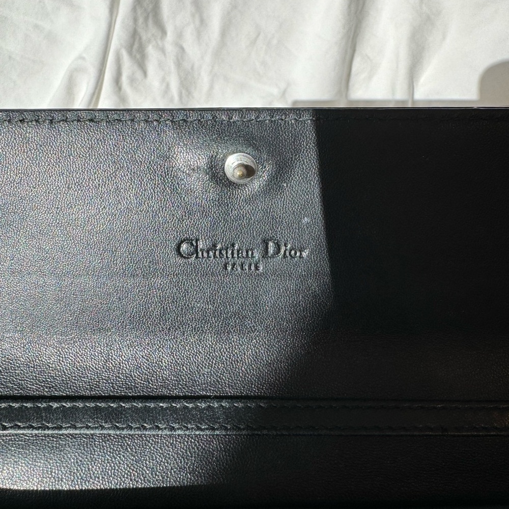SUPER RARE - Dior Black Patent Leather Logo Ultimate Continental Wallet - Picture 8 of 15